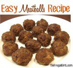 Easy Homemade Meatballs Recipe