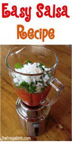 Easy Salsa Recipe from TheFrugalGirls.com