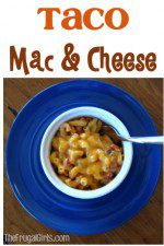 Taco Mac and Cheese Recipe at TheFrugalGirls.com