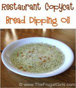Restaurant Copycat Bread Dipping Oil Recipe from TheFrugalGirls.com