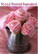 DIY Rose Frosted Cupcakes