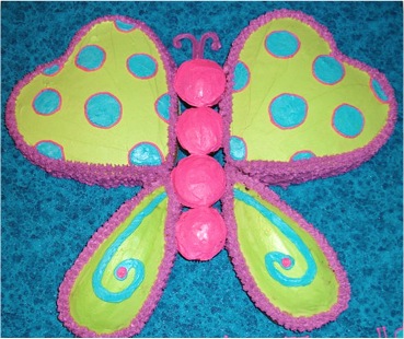  Birthday Cake on Cream Cheese Cupcakes Creative Cake Ideas How To Make A Butterfly Cake