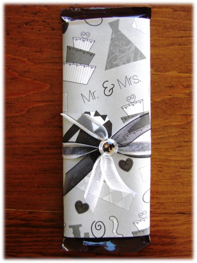 Wrapped Candy Bars Thrifty Favors