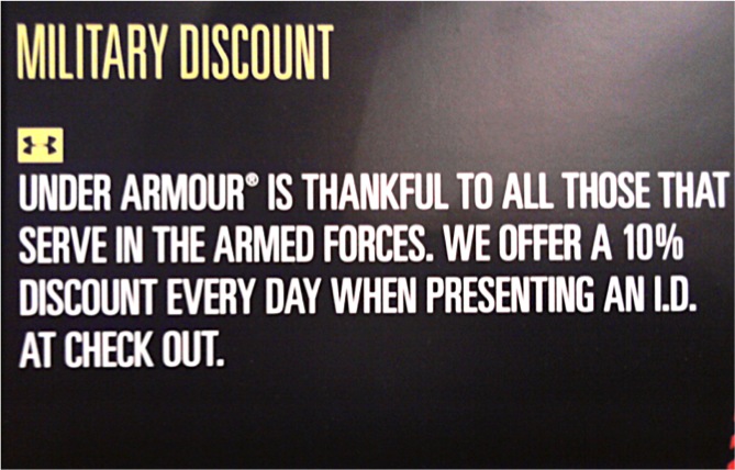 under armour military discount