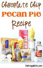 Chocolate Chip Pecan Pie Recipe at TheFrugalGirls.com