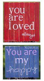 DIY Faux Mini Pallet Board Sign