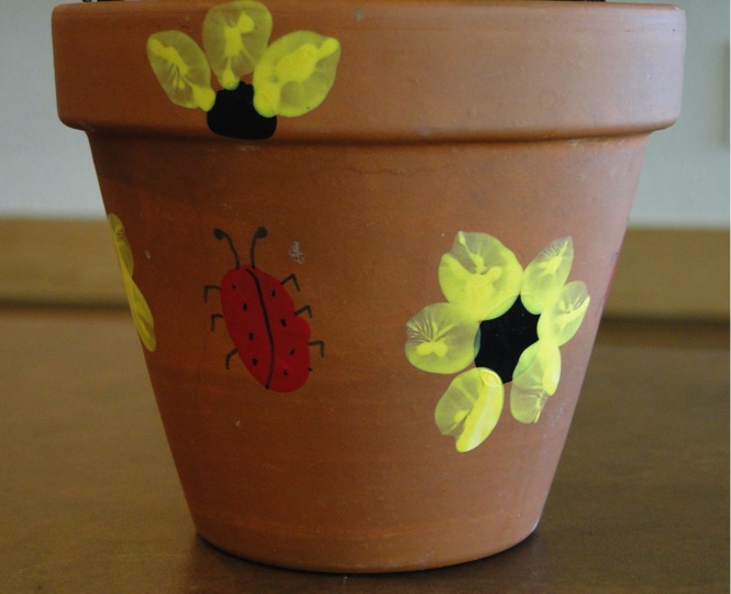 Fingerprint Pot Fingerprint Flower Pot