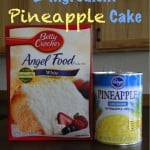 Pineapple Angel Food Fluff Cake! {2 ingredients}