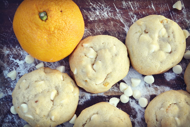 White Chocolate Chip Orange Burst Cookies