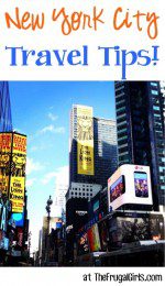 New York City Travel Tips at TheFrugalGirls.com