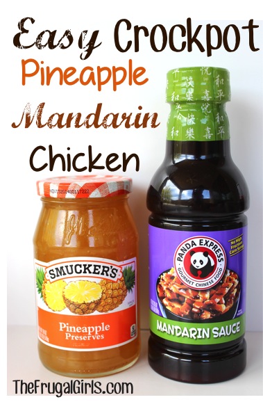 Crockpot Pineapple Mandarin Chicken Recipe - from The Frugal Girls