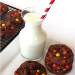 Reese’s Pieces Chocolate Cake Mix Cookies