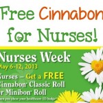 FREE Cinnabon for Nurses! {thru 5/12}