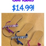 Cute Summer Sandals for $14.99!
