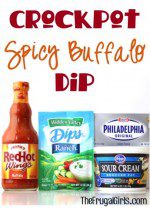 Crockpot Spicy Buffalo Dip Recipe at TheFrugalGirls.com