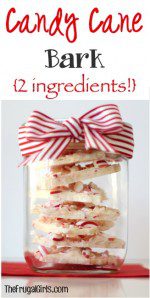 Candy Cane Bark Recipe at TheFrugalGirls.com