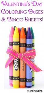 Valentine’s Day Coloring Pages at TheFrugalGirls.com