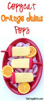 Copycat Orange Julius Popsicles Recipe at TheFrugalGirls.com