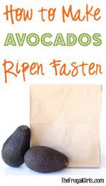How to Make Avocados Ripen Faster Tip - at TheFrugalGirls.com