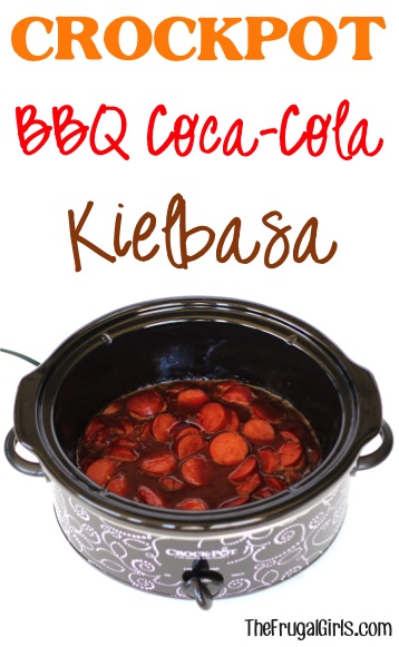 Crockpot BBQ Coca-Cola Kielbasa Recipe at TheFrugalGirls.com