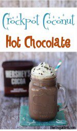 Crockpot Coconut Hot Chocolate Recipe from TheFrugalGirls.com