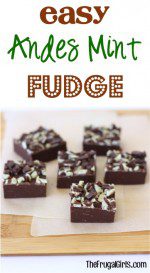 Easy Andes Mint Fudge Recipe - from TheFrugalGirls.com