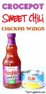 Crockpot Sweet Chili Chicken Wings Recipe from TheFrugalGirls.com