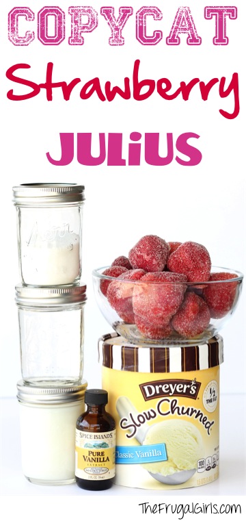 Strawberry Julius Recipe from TheFrugalGirls.com