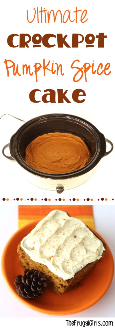 Slow Cooker Pumpkin Spice Cake Recipe from TheFrugalGirls.com