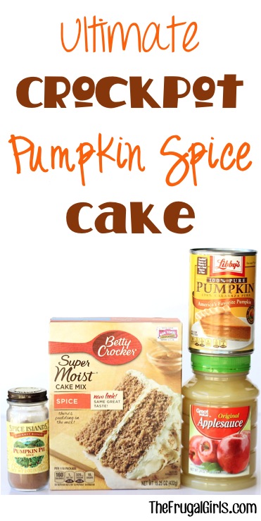 Ultimate Crockpot Pumpkin Spice Cake Recipe from TheFrugalGirls.com