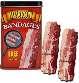 Bacon Shaped Adhesive Bandages