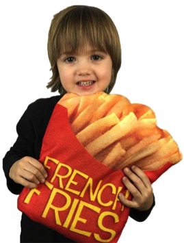 French Fries Throw Pillow