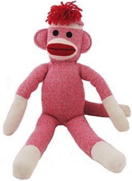 pink sock monkey