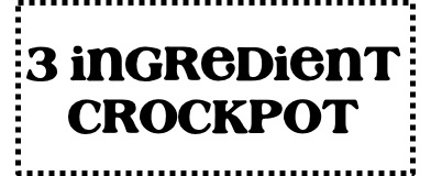3 Ingredient Slow Cooker Recipes at TheFrugalGirls.com