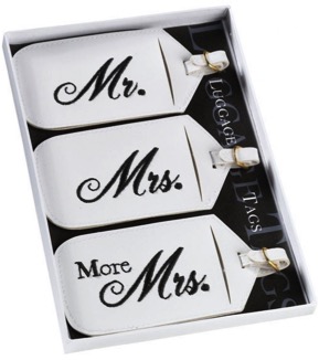 Mr. And Mrs. Luggage Tags Set of 3