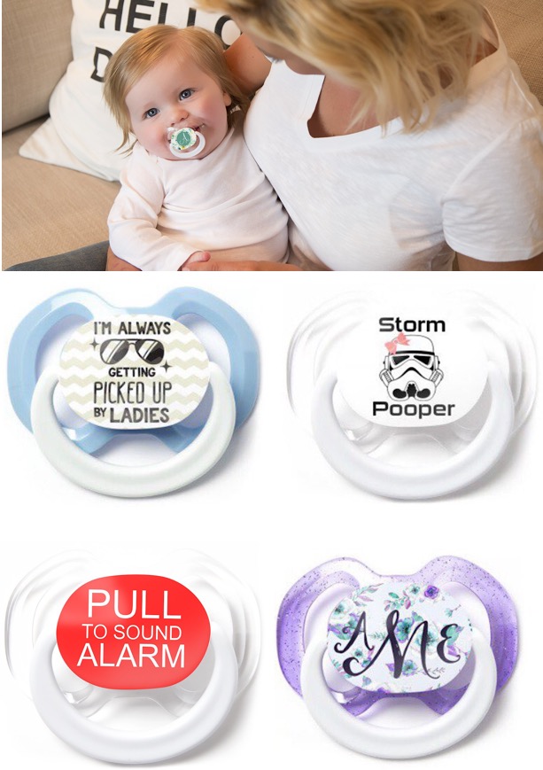 Funny Baby Pacifiers that You Can Personalize! {3 FREE} The Frugal Girls