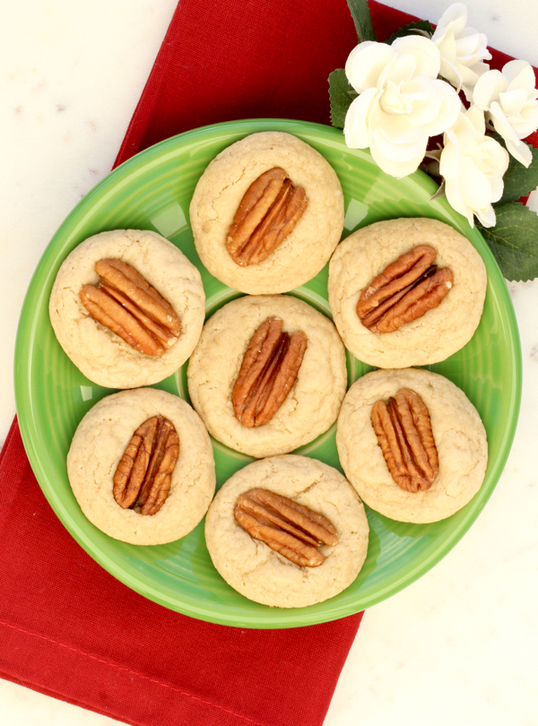 Easy Pecan Thumbprint Cookies Recipe 4 Ingredients The Frugal Girls