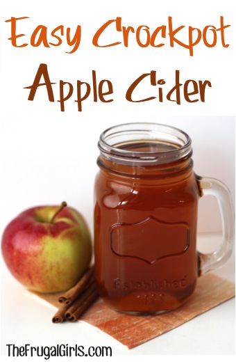 Crockpot Apple Cider Recipe at TheFrugalGirls.com