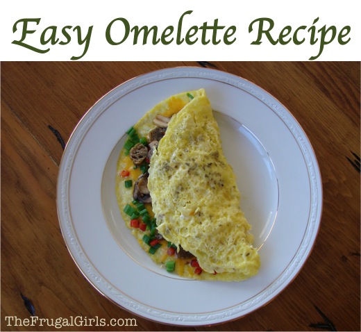 Easy Guilt Free Omelette Recipe from TheFrugalGirls.com