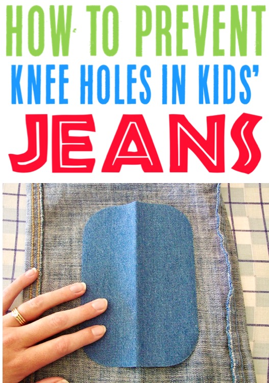 Frugal Living Ideas and Tips for Beginners - Kids Fashion How to Prevent Knee Holes in Jeans and Pants