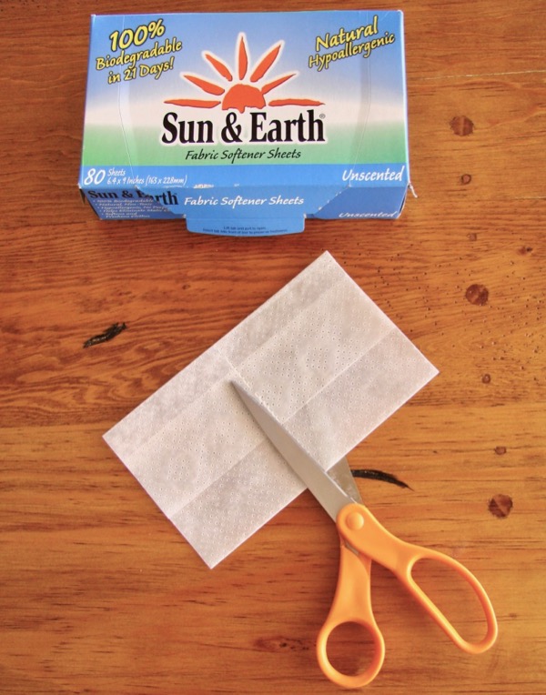 Money-saving tip: Reuse dryer sheets 