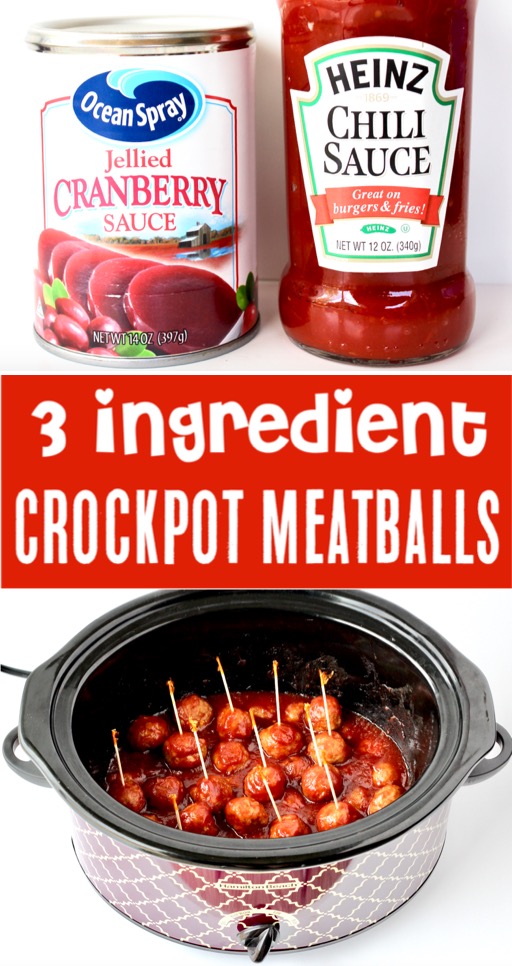 Crockpot Meatballs Easy Chili Sauce Cranberry Meatball Recipe