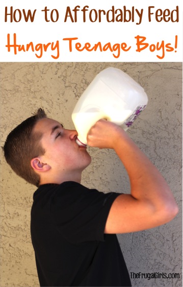 How To Feed a Hungry Teenager Affordably! - from TheFrugalGirls.com