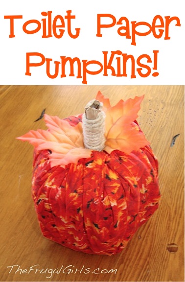 Toilet Paper Pumpkin Craft