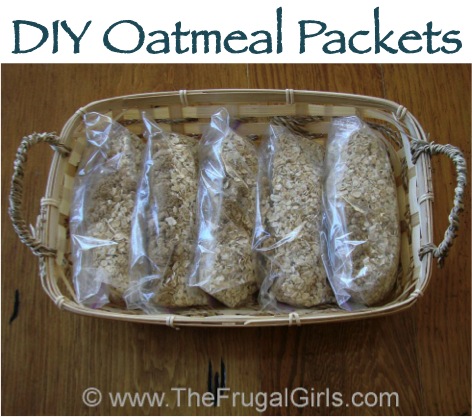 DIY Oatmeal Packets from TheFrugalGirls.com