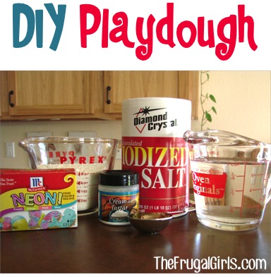 DIY Playdough Recipe from TheFrugalGirls.com