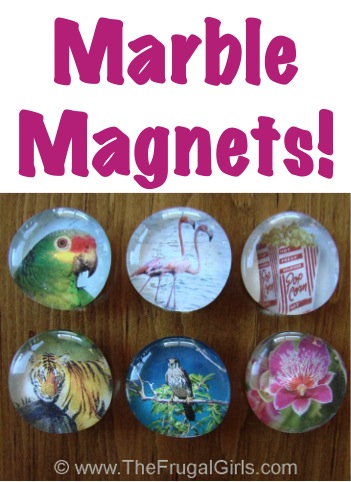 DIY Marble Magnets Tutorial {cute + thrifty!} - The Frugal Girls