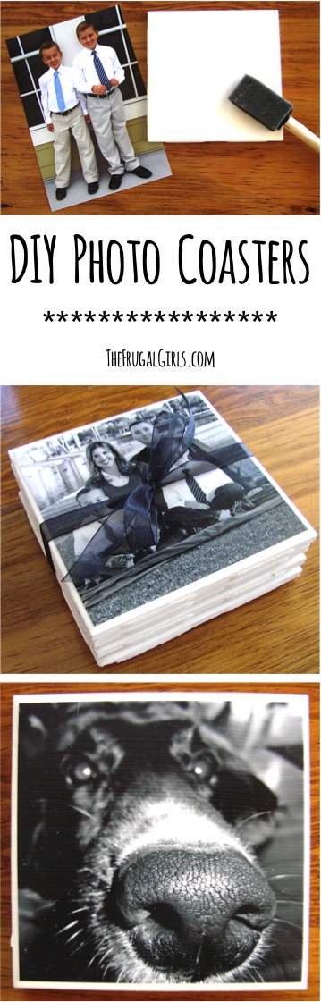 How to Make Photo Coasters from TheFrugalGirls.com
