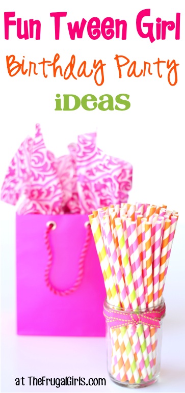 Fun Tween Girl Birthday Party Ideas at TheFrugalGirls.com