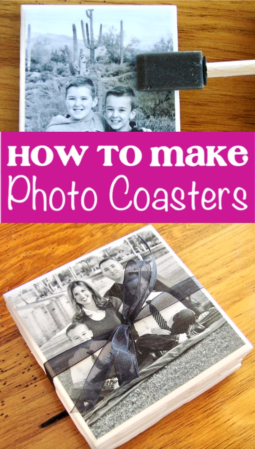 Photo Coasters - How to Make DIY Tile Photo Coaster